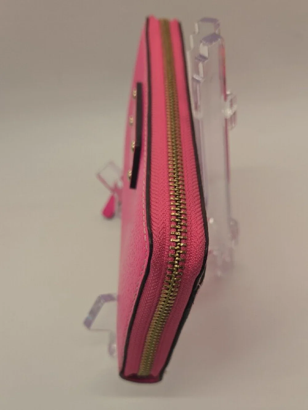 kate spade Hot Pink Zip-Around Continental Leather Wallet
